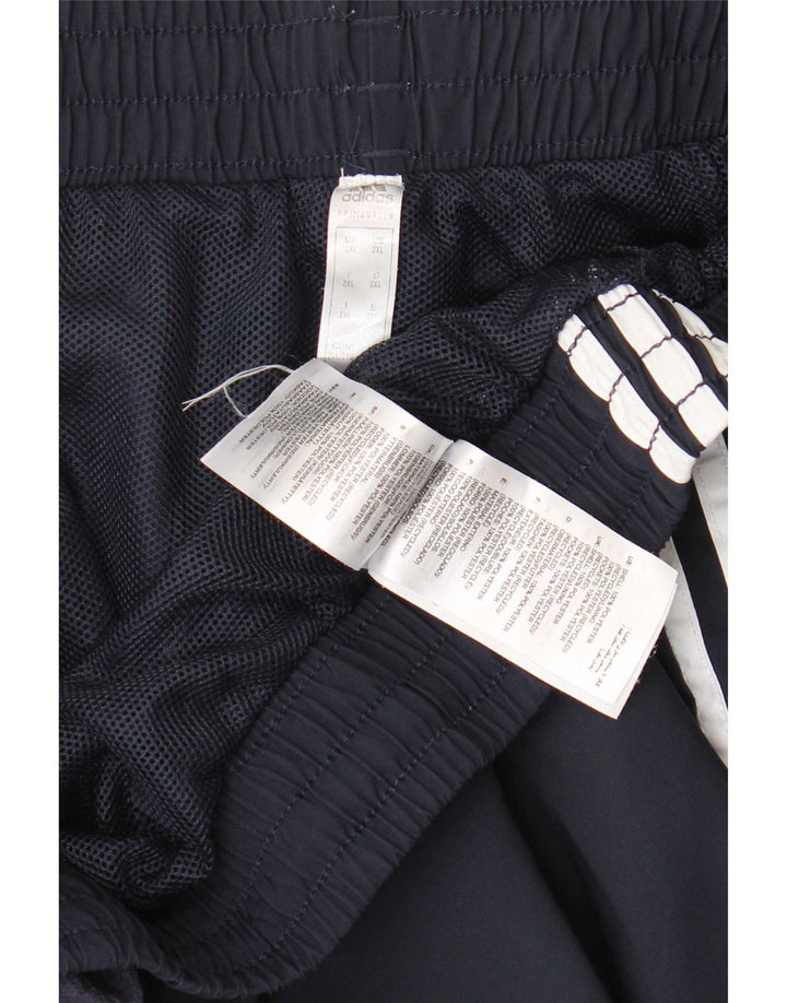 Pantaloncini sportivi da uomo Adidas 2XL poliestere blu navy