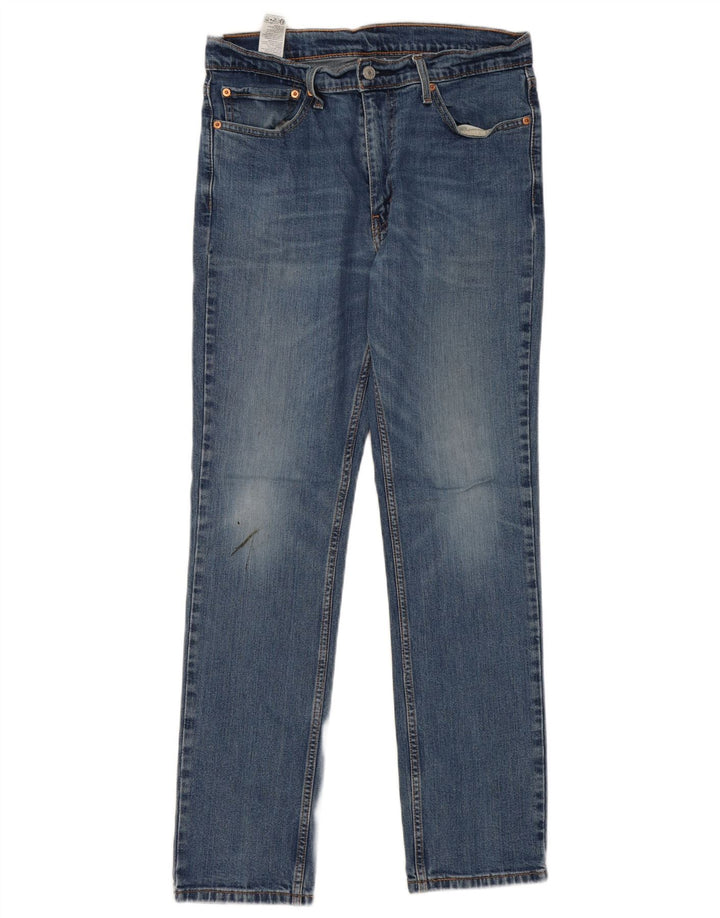LEVI'S Mens 511 Slim Jeans W34 L32 Blue Cotton