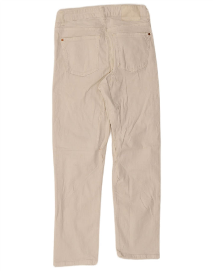 Jeans dritti da donna Zara EU 38 Small W28 L26 Bianco
