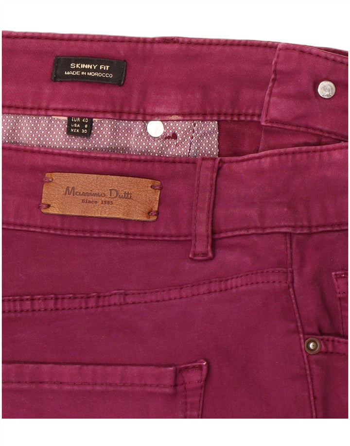 Jeans skinny da donna Massimo Dutti EU 40 medio W30 L30 viola