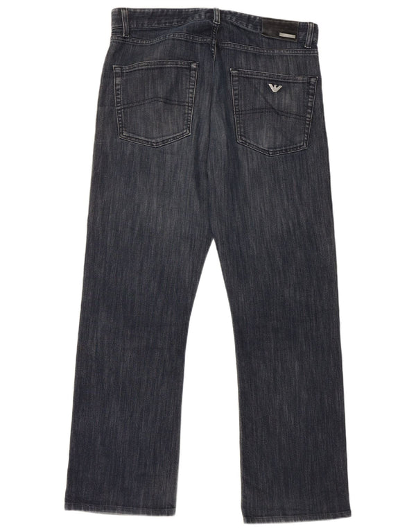 Armani Collezioni Jeans dritti da uomo W34 L30 cotone blu navy