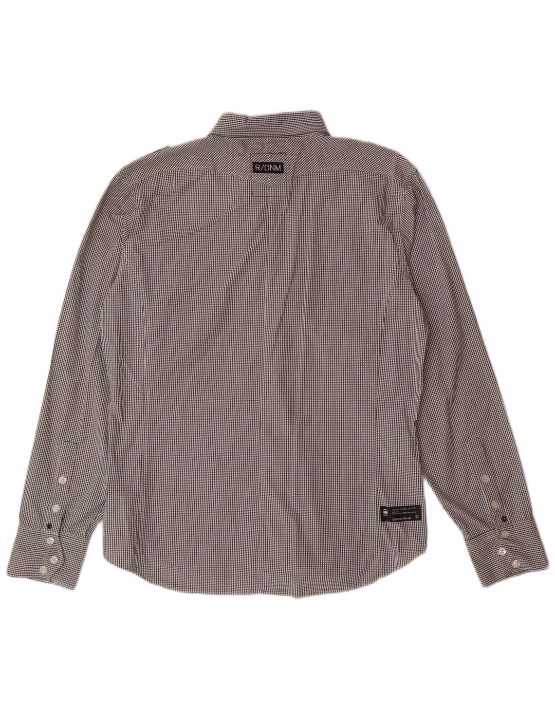 Camicia da uomo G-STAR XL in cotone a quadri neri