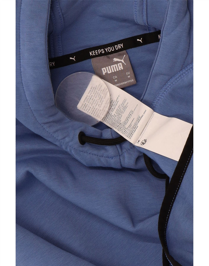 Felpa con cappuccio da uomo PUMA in cotone blu medio