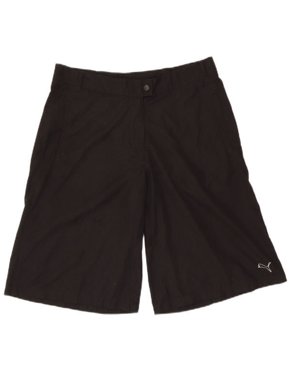 Bermuda PUMA da donna UK 12 Medium W30 Poliestere nero