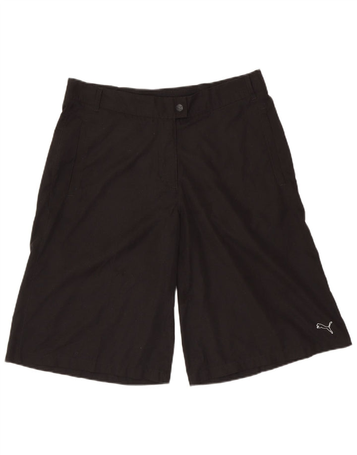 Bermuda PUMA da donna UK 12 Medium W30 Poliestere nero