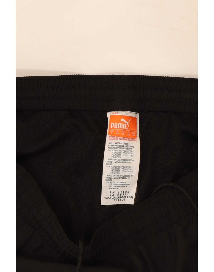 Pantaloni da tuta da donna Puma UK 14 Large Nero Poliestere