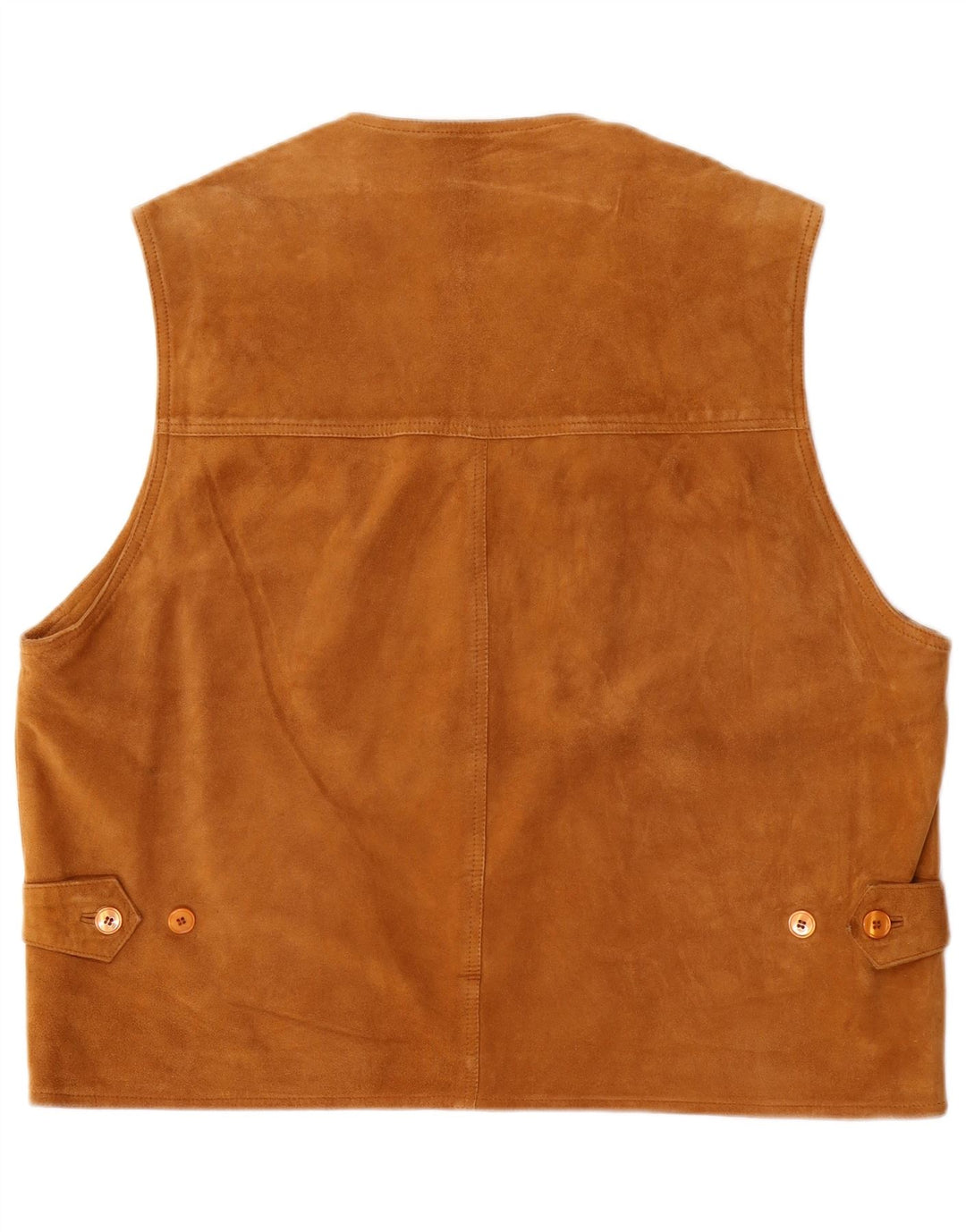 Gilet da uomo in pelle scamosciata Podleyski IT 56 3XL in pelle marrone