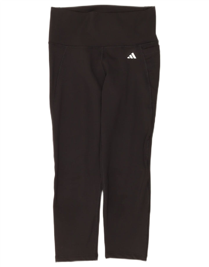 Leggings Adidas Aeroready Capri da donna UK 12/14 medio nero