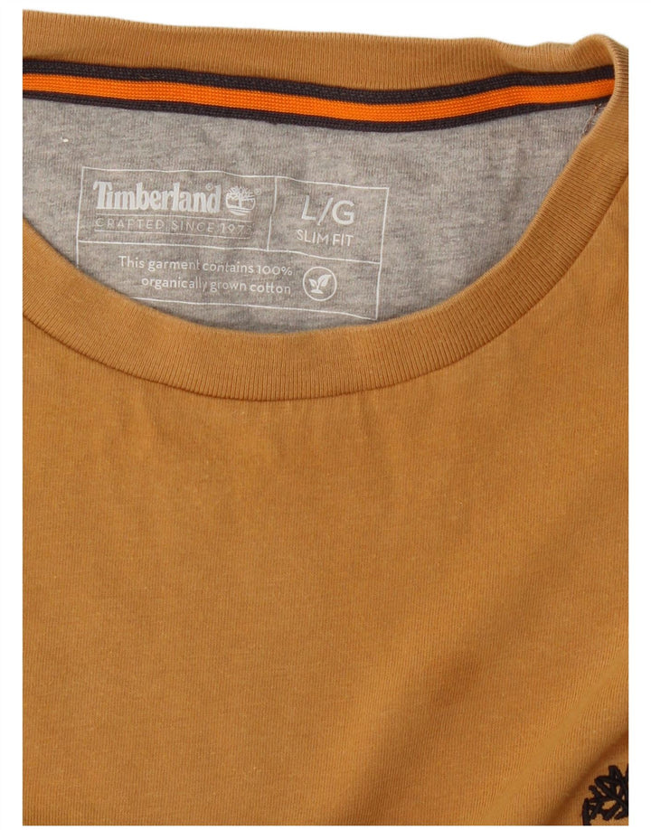 TIMBERLAND T-shirt slim fit da uomo grande gialla