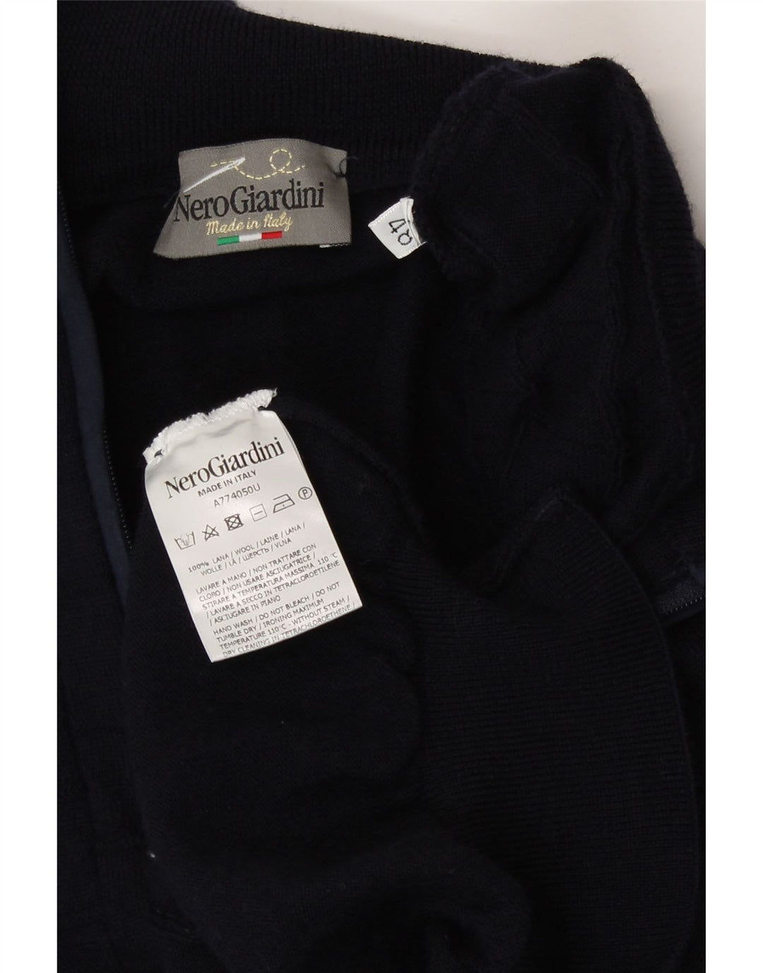 Maglione da uomo con collo con zip IT 48 medio