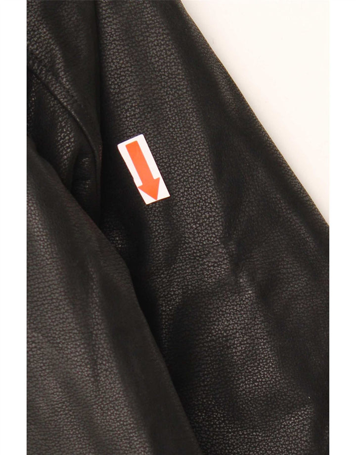 Forester Giacca blazer in pelle da uomo a 3 bottoni IT 48 Medium Black