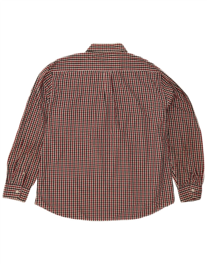 Camicia da uomo Dockers XL in cotone a quadretti rossi