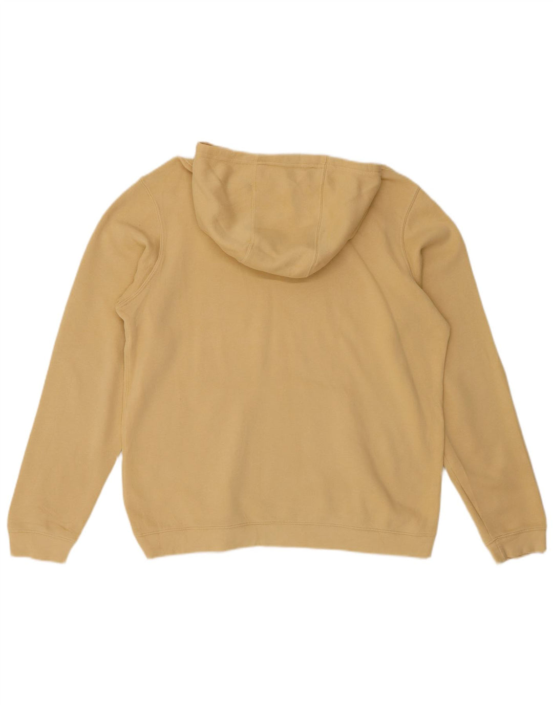 Maglione con cappuccio grafico NIKE da uomo in cotone giallo medio
