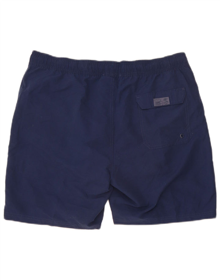 Pantaloncini da bagno slim fit da uomo Izod grandi in poliestere blu navy