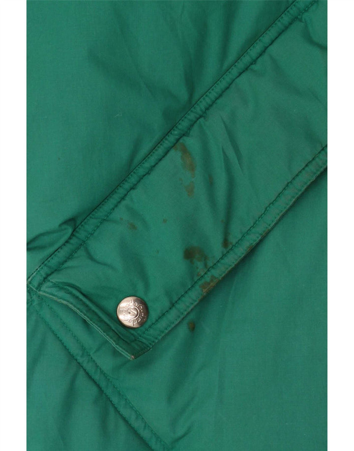 Giacca imbottita reversibile Diadora da uomo vestibilità ampia UK 40 Large verde poliestere