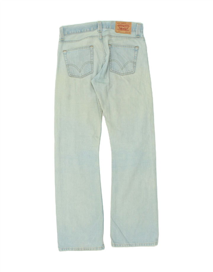 LEVI'S Jeans da uomo 512 Bootcut W33 L34 Blu Cotone
