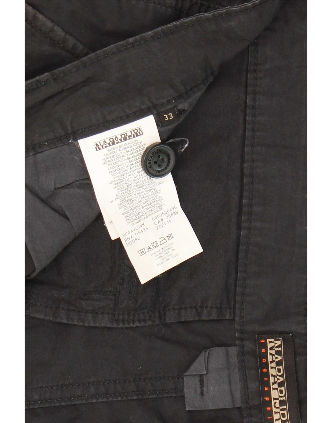 Pantaloncini cargo Geographic da uomo Napapijri W33 cotone blu navy medio