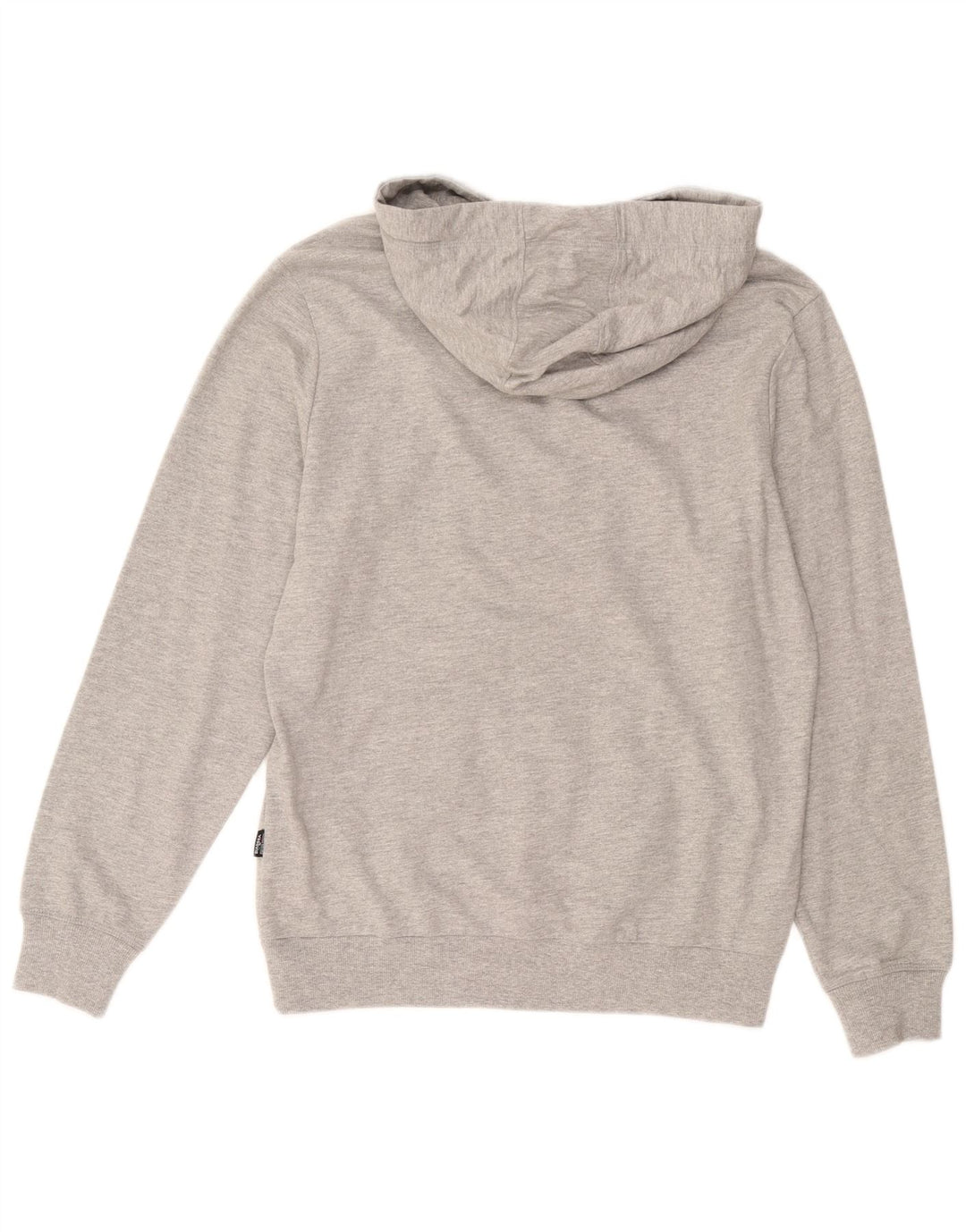Felpa con cappuccio grafica da uomo Diadora in cotone grigio medio