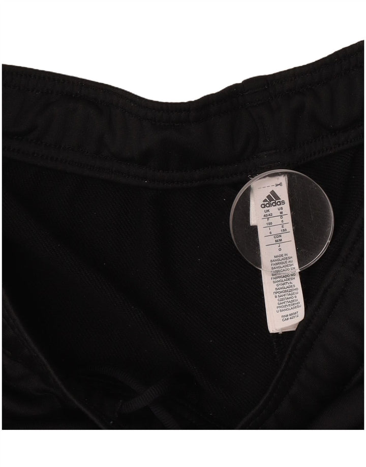 Pantaloni da tuta da uomo Adidas UK 40/42 Medium Nero Poliestere