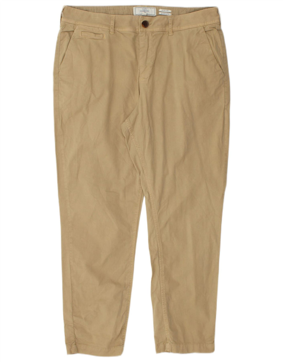 FAT FACE Pantaloni chino vestibilità regolare Devon da donna UK 14 Large W32 L26 Beige
