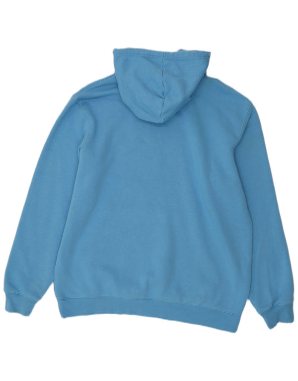 Felpa con cappuccio da uomo ADIDAS XL in cotone blu