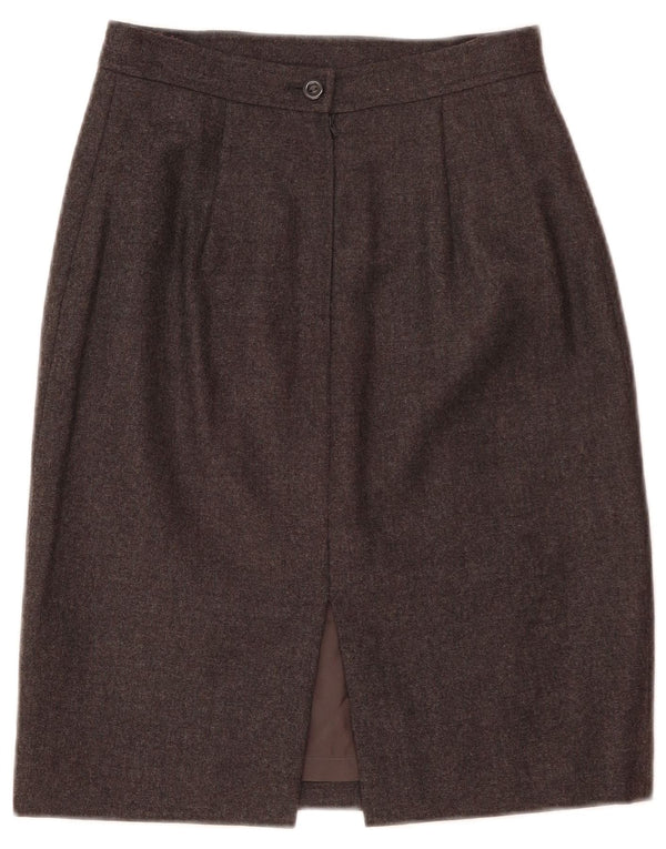 UNGARO Womens Straight Skirt IT 40 Small W26  Grey Cupro