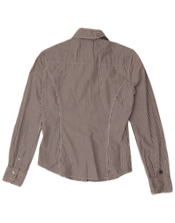 Camicia da donna Gaastra UK 10 piccolo cotone gessato grigio