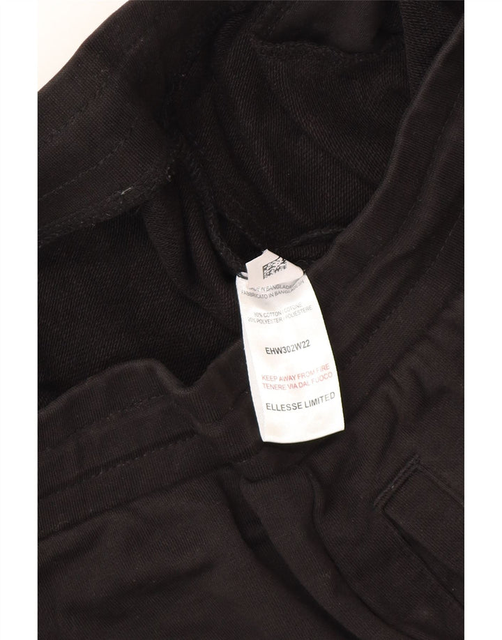 Pantaloni da tuta da uomo Ellesse Joggers piccoli in cotone nero