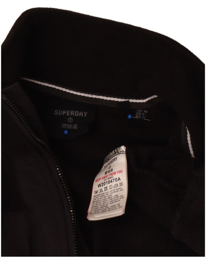 Felpa oversize da donna Superdry Jumper UK 10 Small Black Colourblock