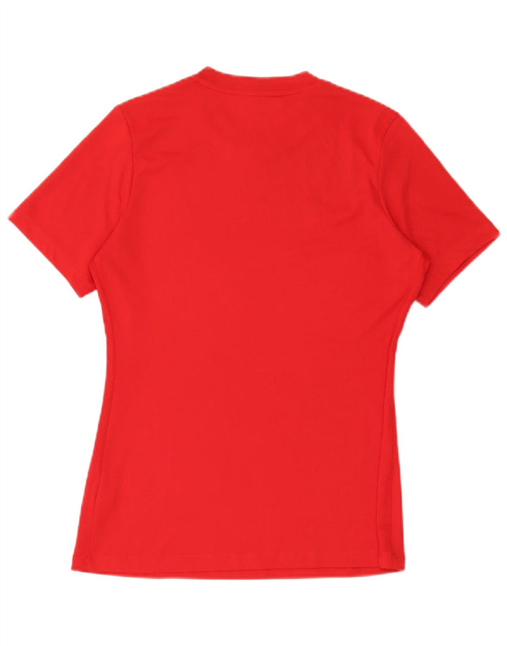 T-shirt Nike Dri Fit da uomo, top in poliestere rosso medio