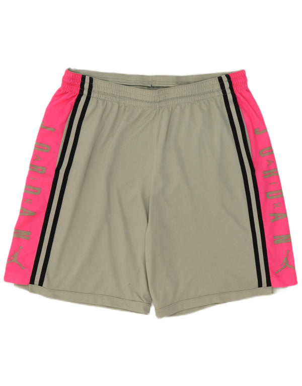 Jordan Mens Graphic Sport Shorts 2XL  Grey Colourblock Polyester