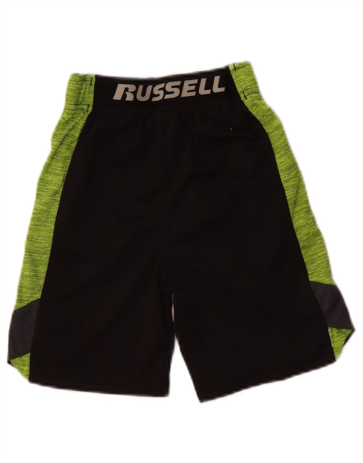 Pantaloncini sportivi da ragazzo Russell Athletic 4-5 anni XS Poliestere color block nero