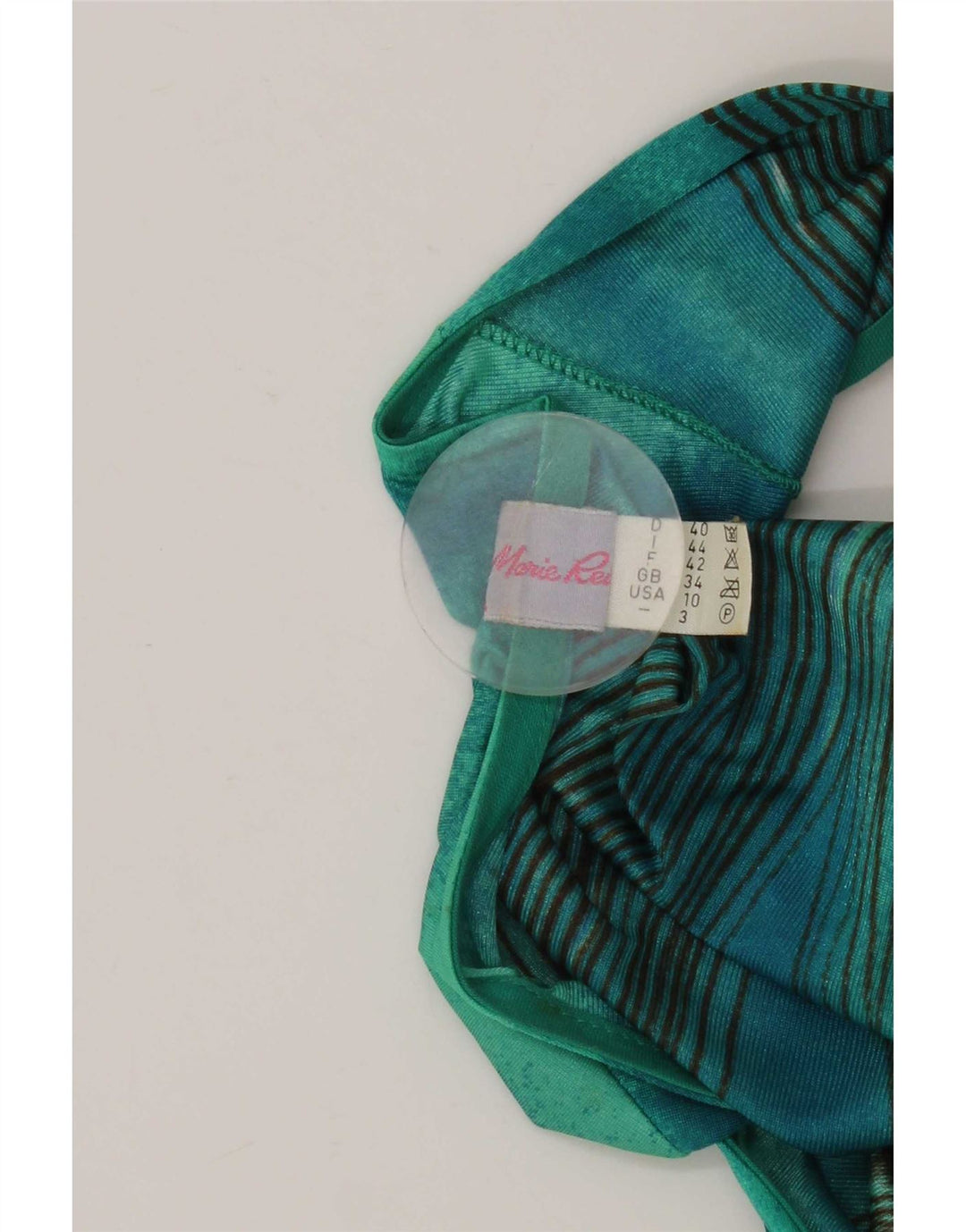 Tuta vintage da donna IT 44 Verde medio floreale in poliammide