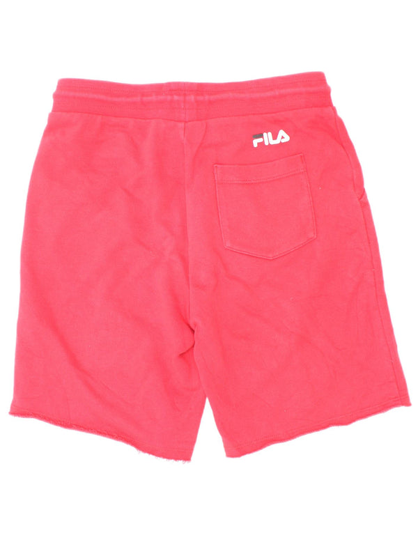 Pantaloncini sportivi grafici per ragazze Fila 7-8 anni in cotone rosso