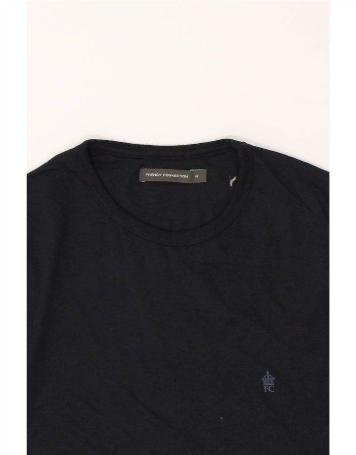 FRENCH CONNECTION Mens T-Shirt Top Medium Navy Blue Cotton Vintage French Connection and Second-Hand French Connection from Messina Hembry 