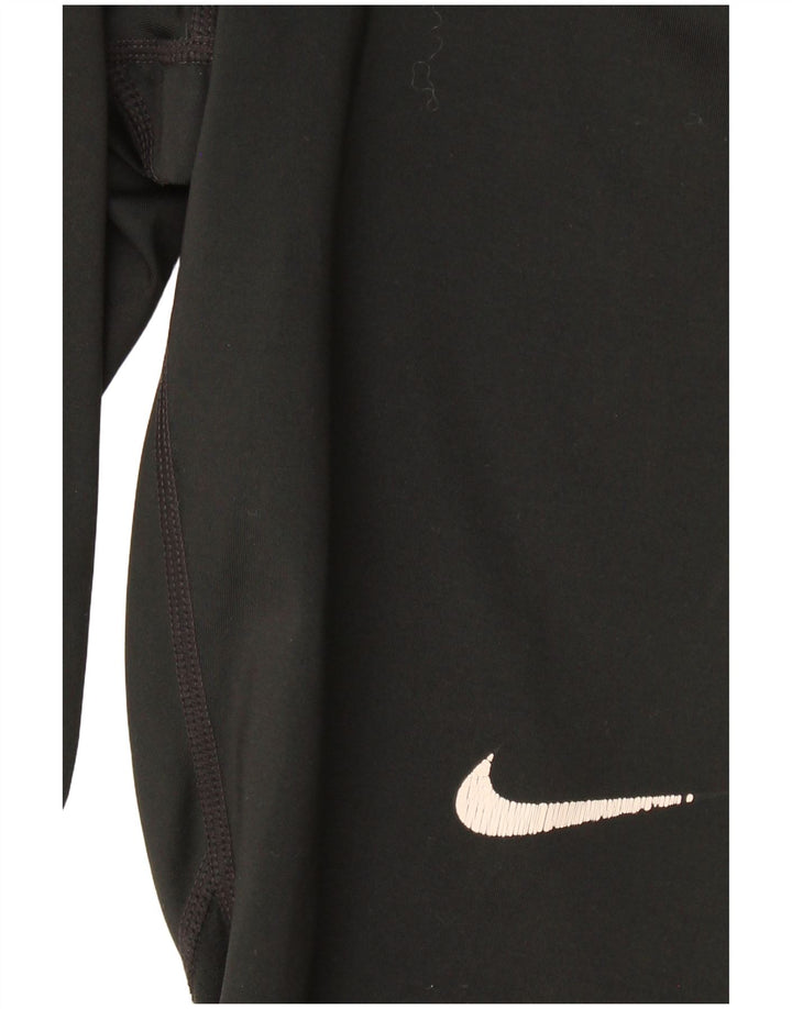 NIKE Womens Graphic Leggings UK 4 XS  Black Polyester