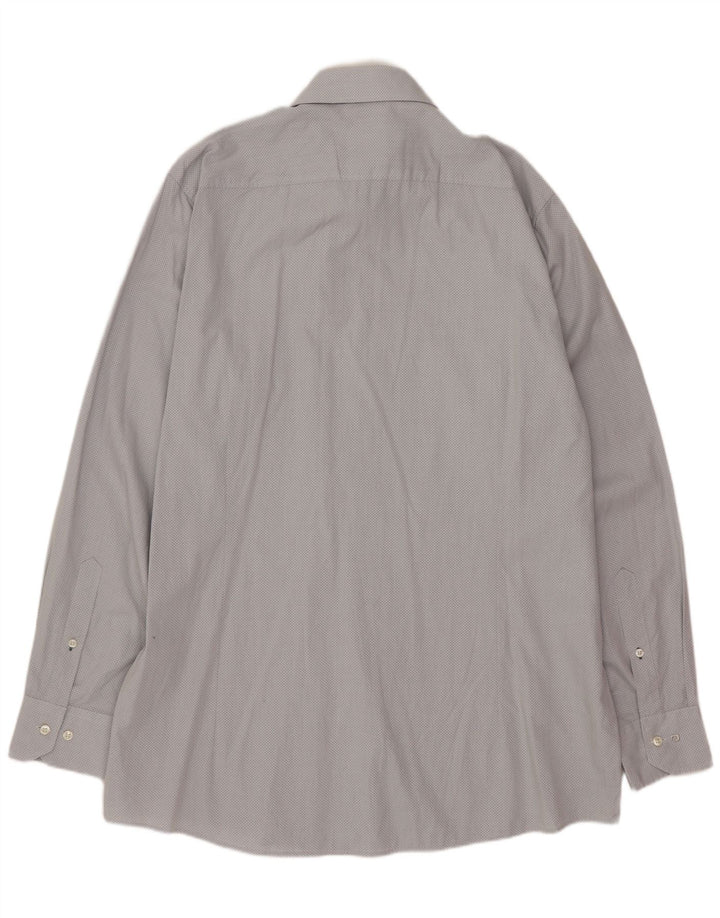 PIERRE CARDIN Camicia da uomo Taglia 43 XL Blu maculato