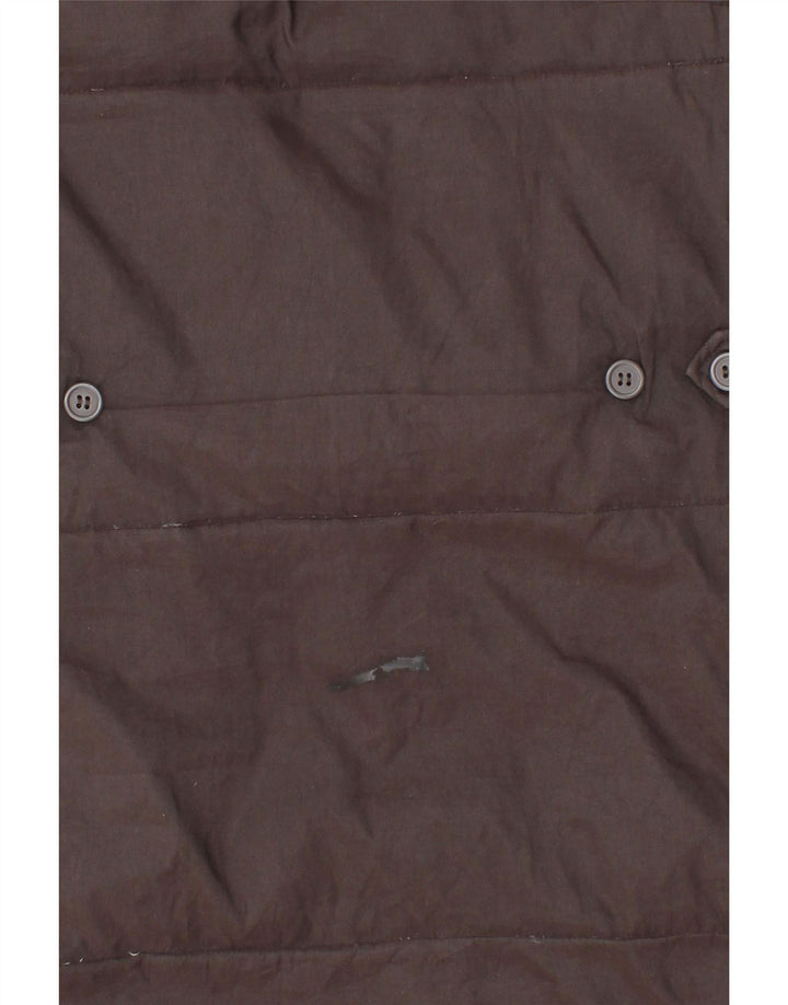 SERGIO TACCHINI Womens Hooded Padded Coat IT 44 Medium Grey Polyester Vintage Sergio Tacchini and Second-Hand Sergio Tacchini from Messina Hembry 