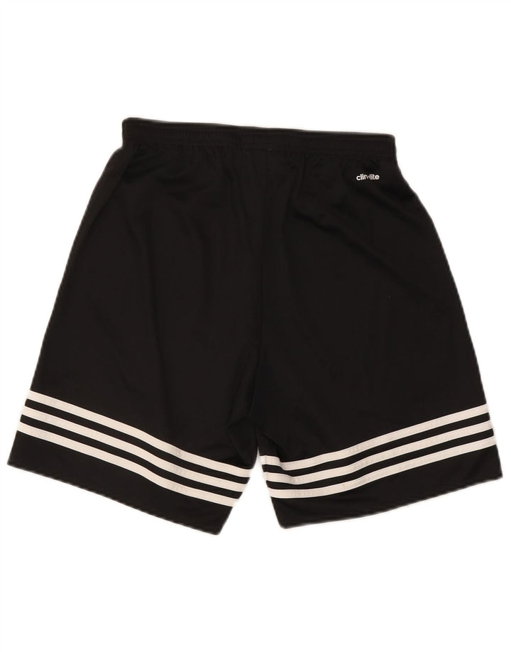 Pantaloncini sportivi Adidas Climalite da uomo piccoli in poliestere nero