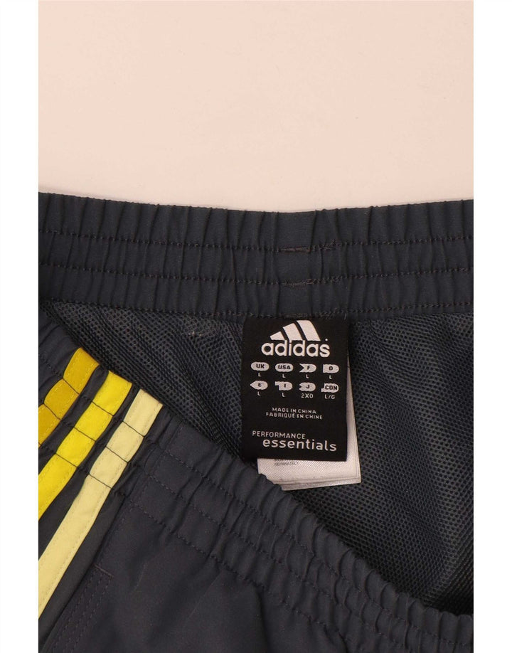 Pantaloncini sportivi Adidas Climalite da uomo di grandi dimensioni in poliestere grigio
