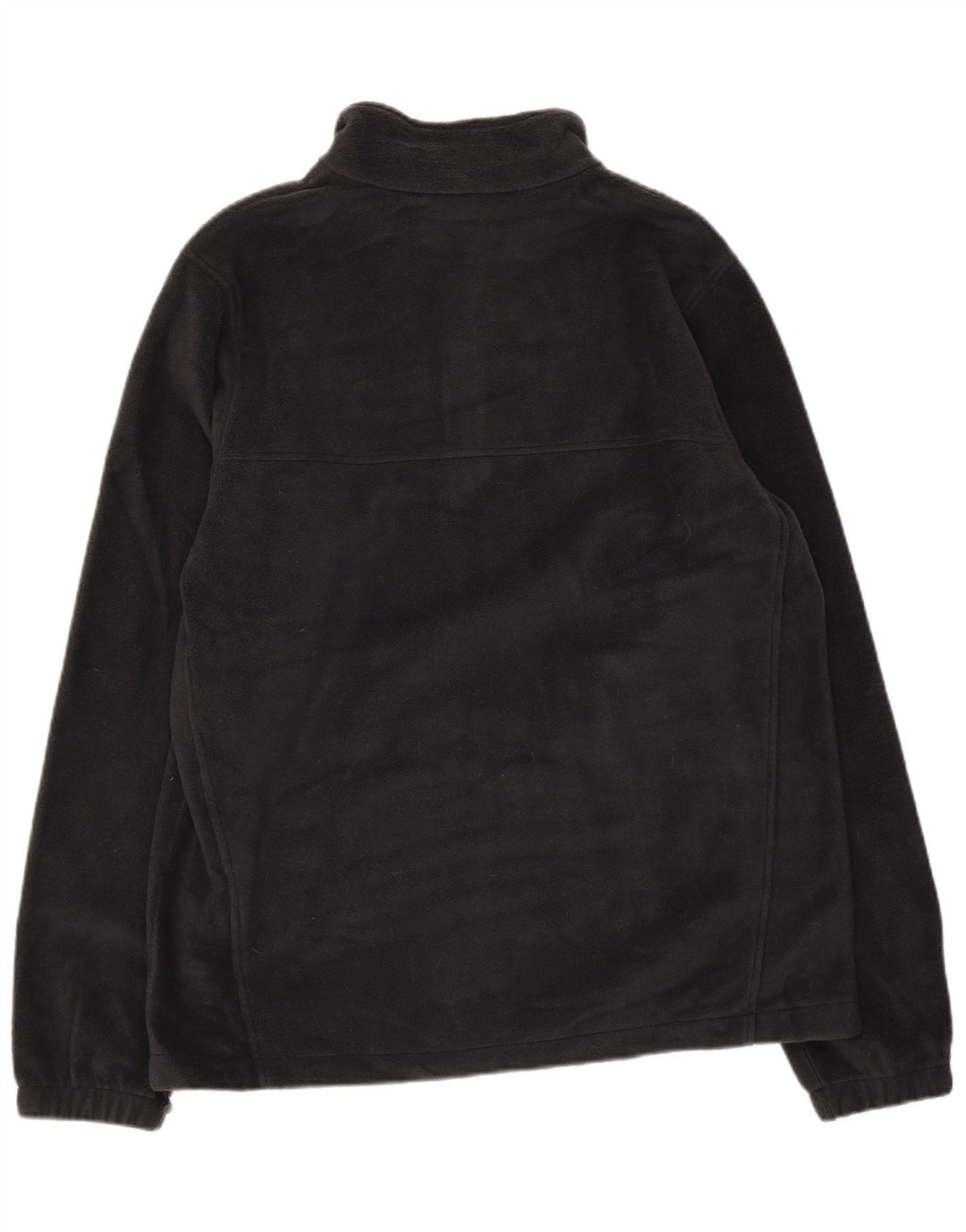 COLUMBIA Maglione in pile Crawford con zip e collo da uomo, poliestere nero medio