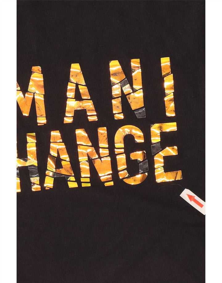 T-shirt grafica da uomo Armani Exchange Top piccola nera