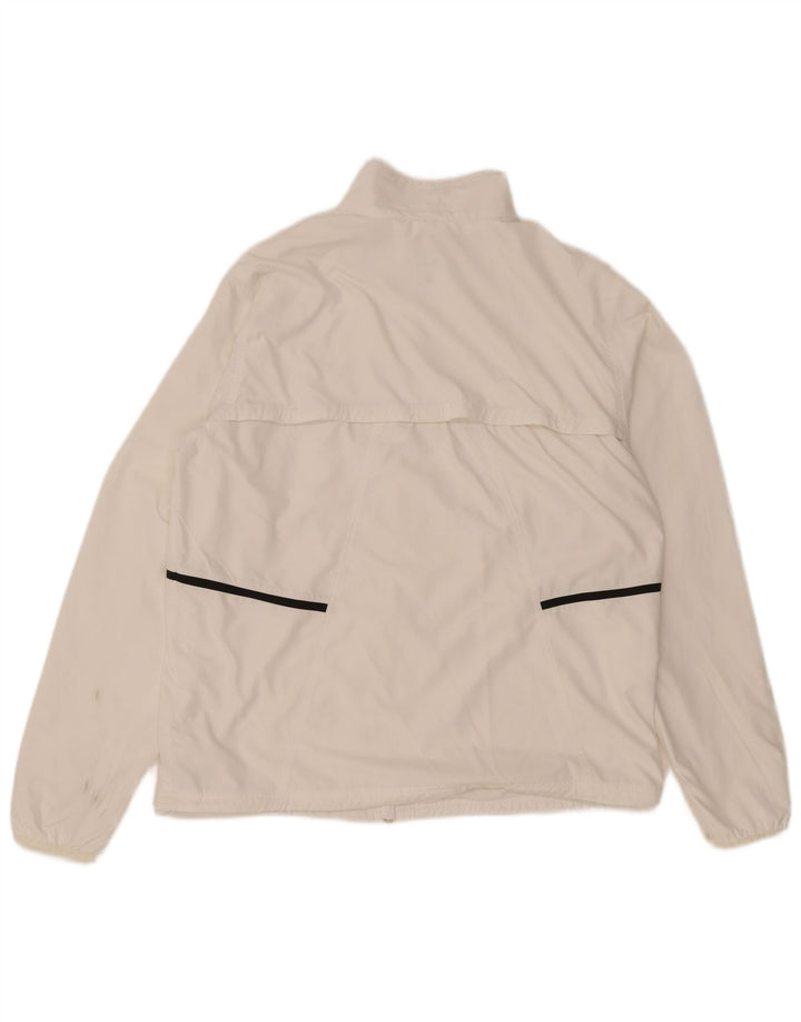 Giacca da tuta da uomo Nike Large bianca in poliestere