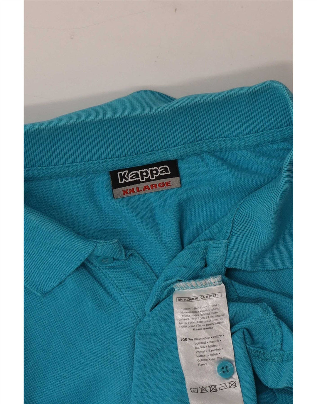 Polo Kappa Uomo 2XL Cotone Blu