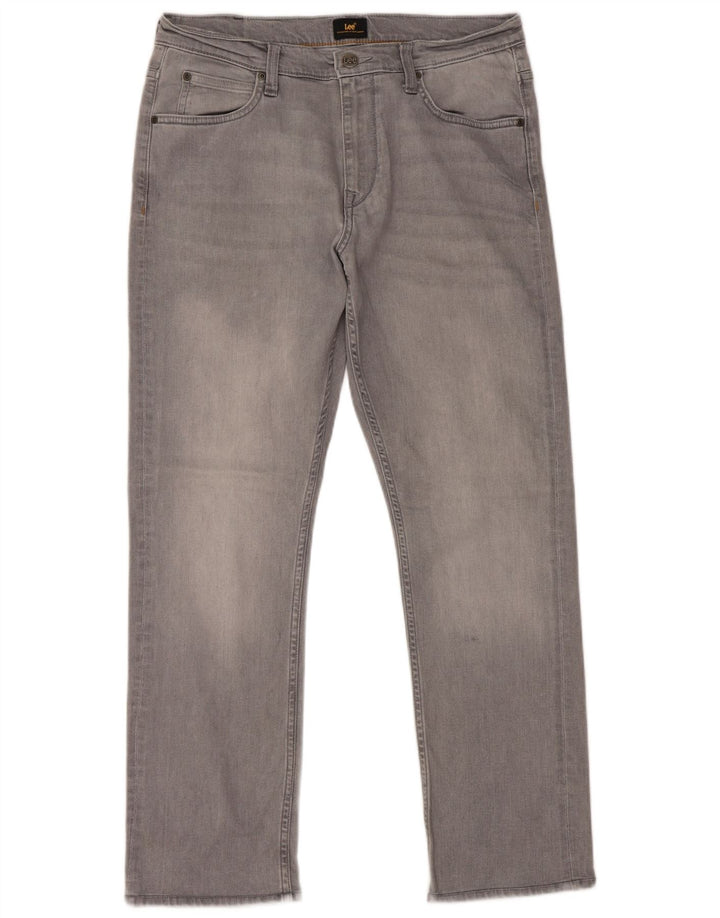 Jeans dritti da uomo LEE W32 L29 cotone grigio