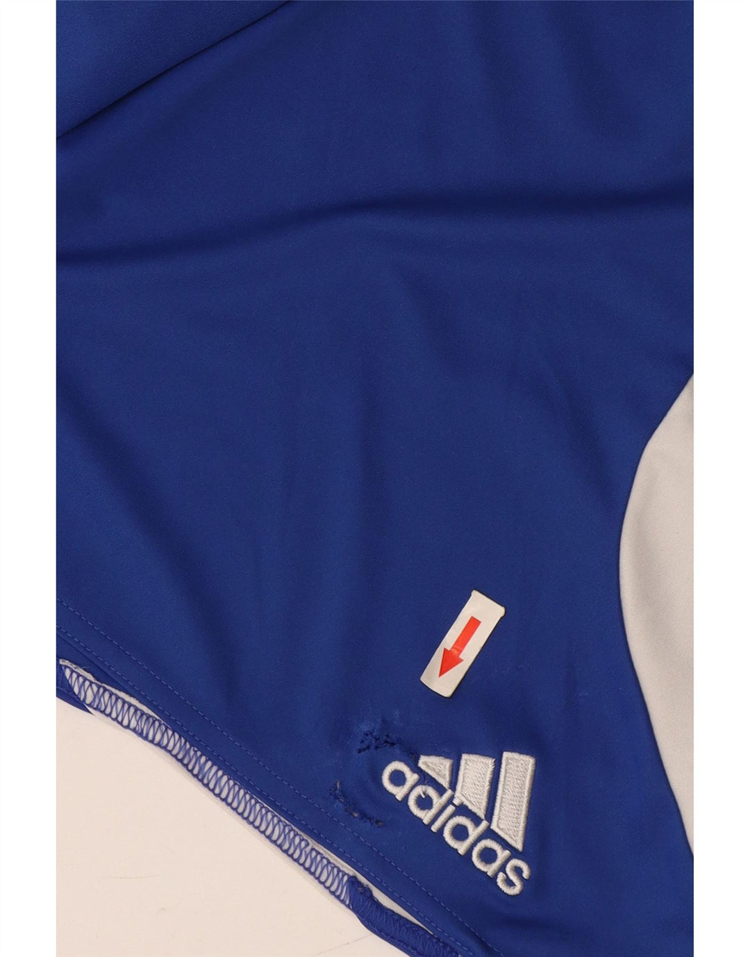 Pantaloncini sportivi Adidas Climalite da uomo in poliestere color block blu medio