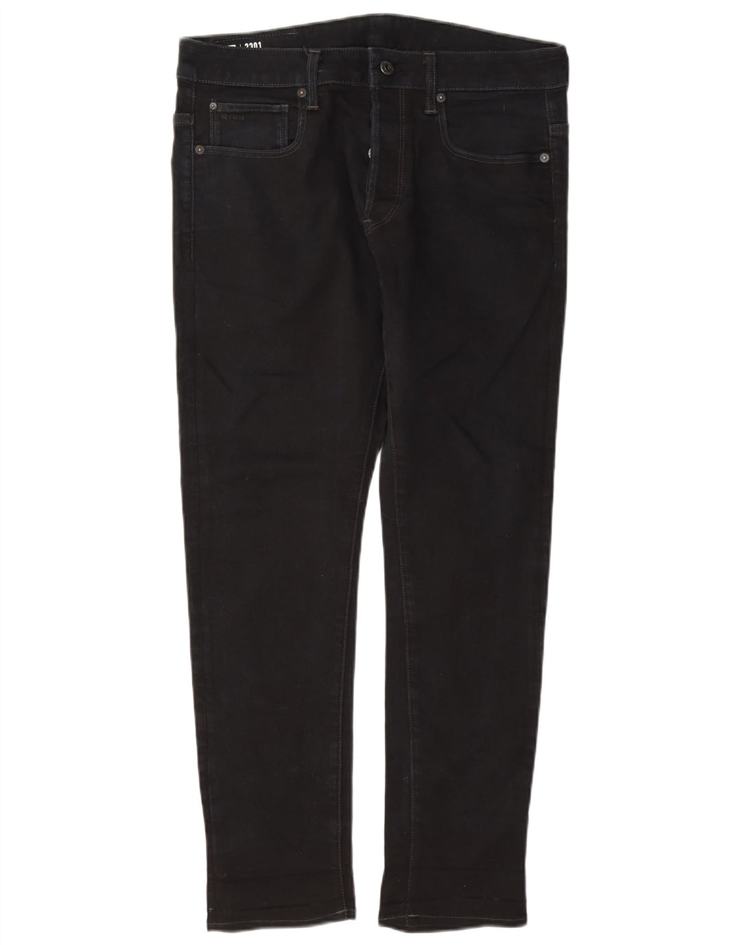 Jeans slim da uomo G-Star 3301 W32 L30 cotone blu navy
