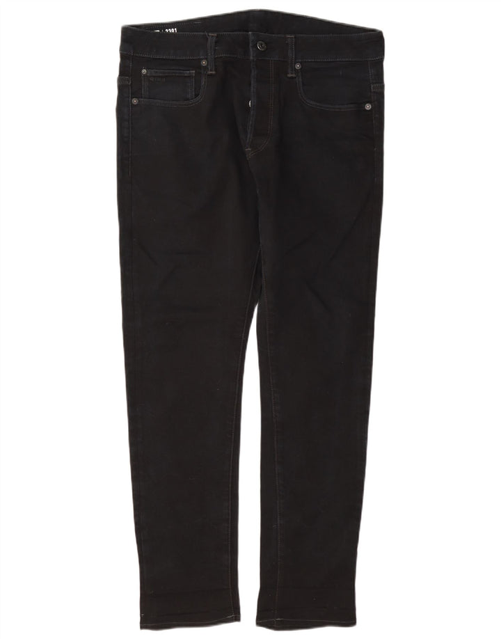 Jeans slim da uomo G-Star 3301 W32 L30 cotone blu navy