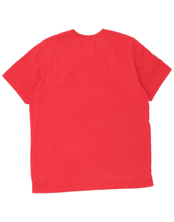 T-shirt grafica Jordan da uomo con vestibilità standard, taglia grande, in cotone rosso