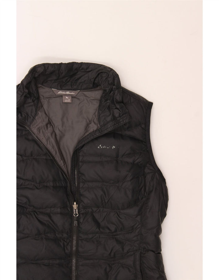 EDDIE BAUER Womens Padded Gilet UK 14 Medium Black Nylon Vintage Eddie Bauer and Second-Hand Eddie Bauer from Messina Hembry 